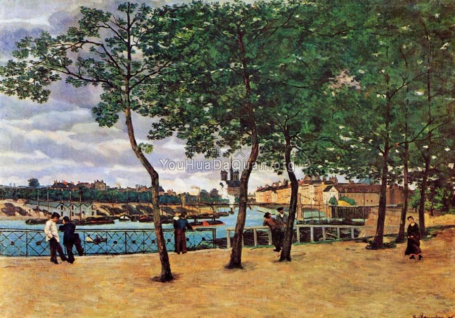 The Seine at Paris - 阿曼·吉约曼